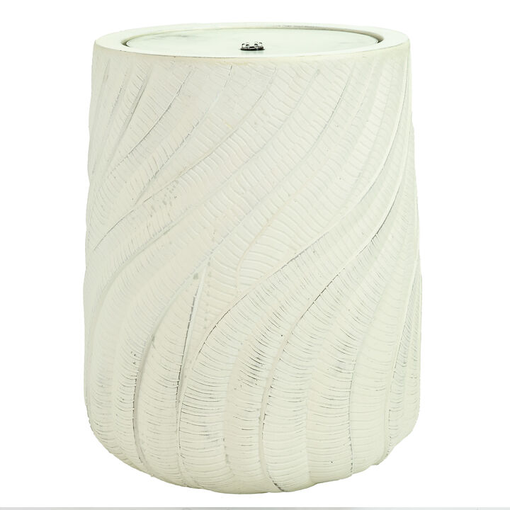 Textured Spiral Outdoor Bubble Fountain