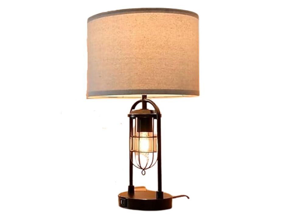 Farmhouse Nightstand Lamps Set Of 2 For Living Room Bedroom Nightstand