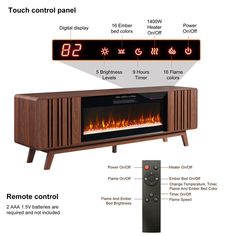 Wegnet 78 Inch TV Stand image number 5