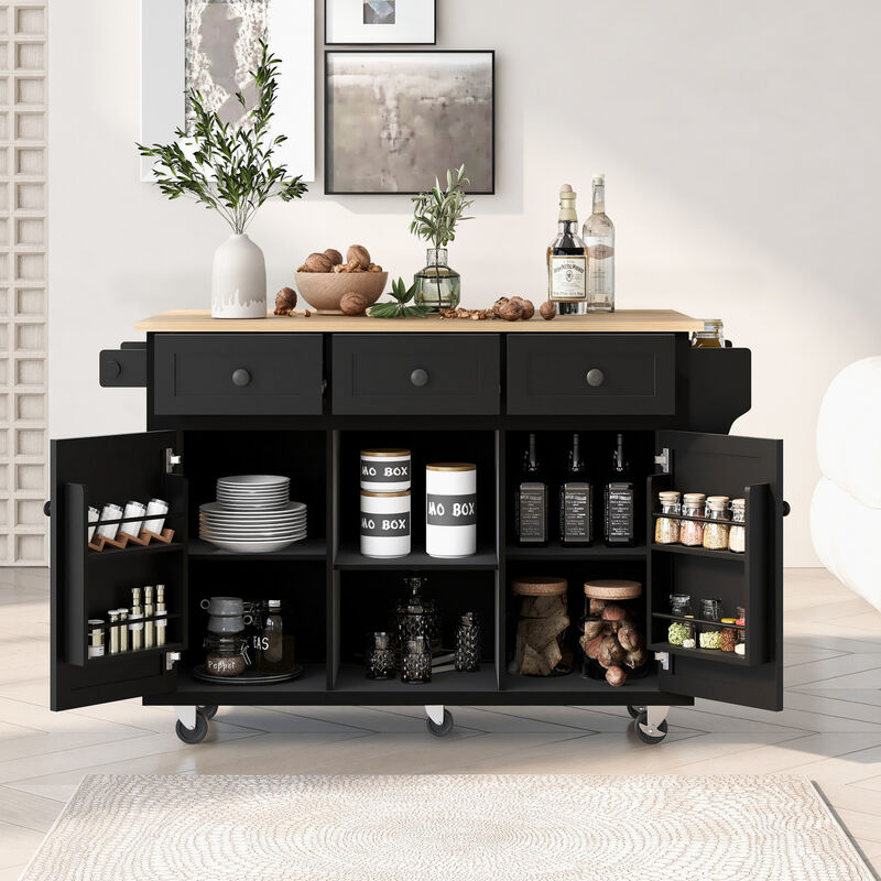 ELEMENT ACE Kitchen Cart with Adjustable Storage Shelves image number 1