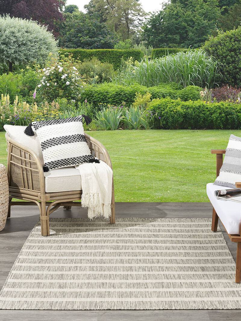 Positano POS03 Gray/Ivory 7' x 10' Rug image number 1