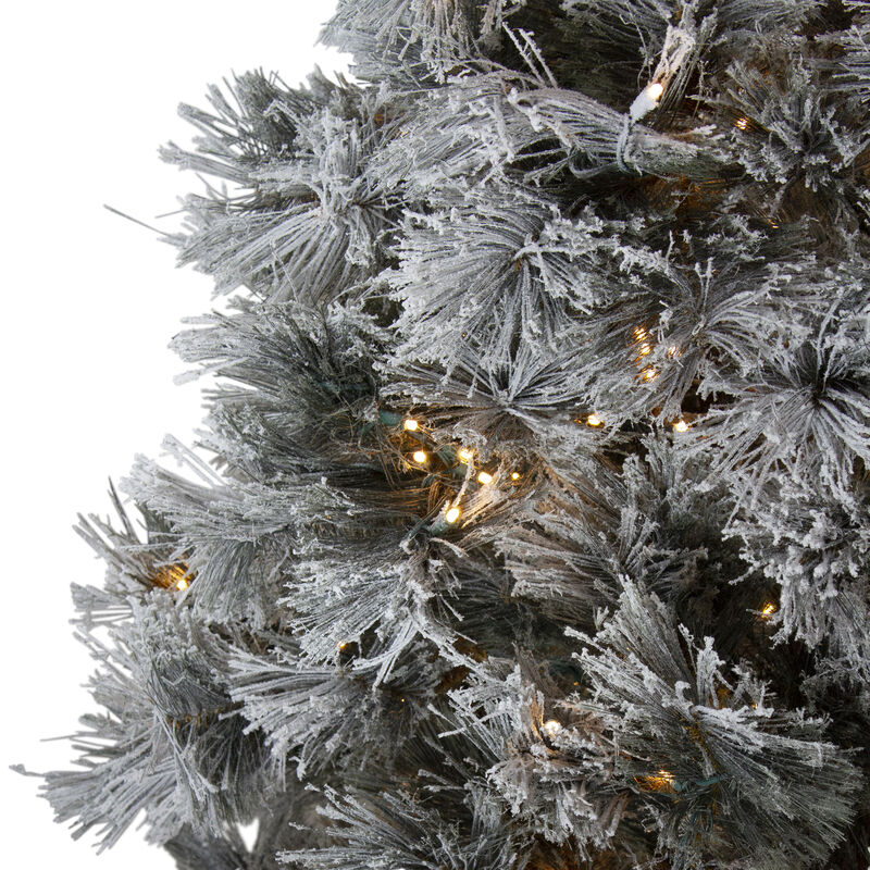 7.5' Pre-Lit Full Black Spruce Artificial Christmas Tree - Clear LED Lights