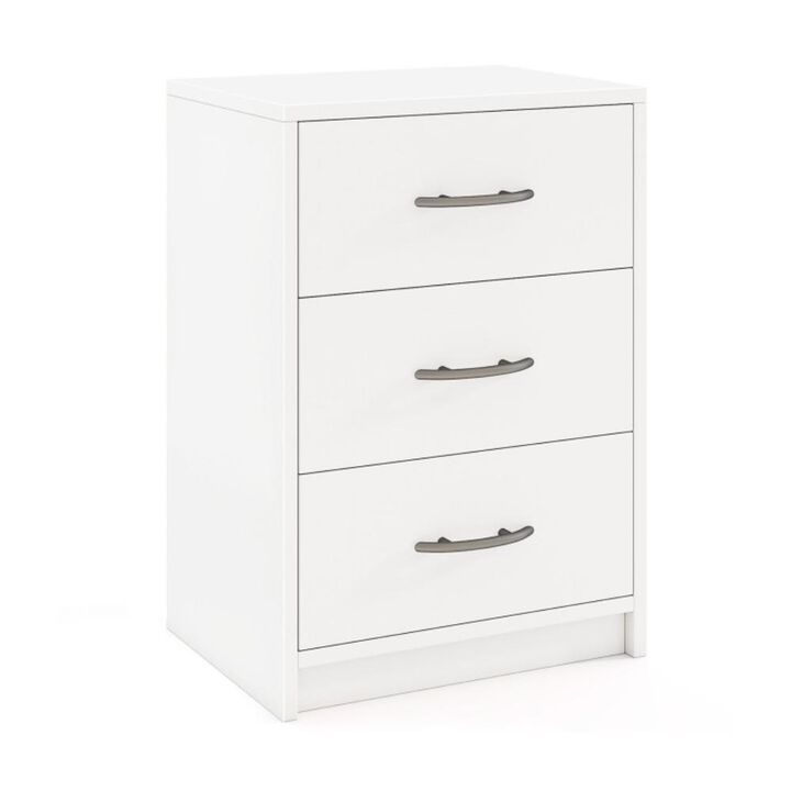 Hivvago 3 Drawer Nightstand with Storage for Living Room