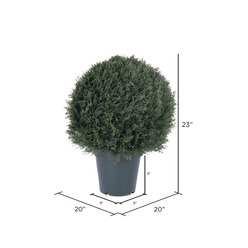 Vickerman UV Pond Cypress Ball in Pot - image number 2