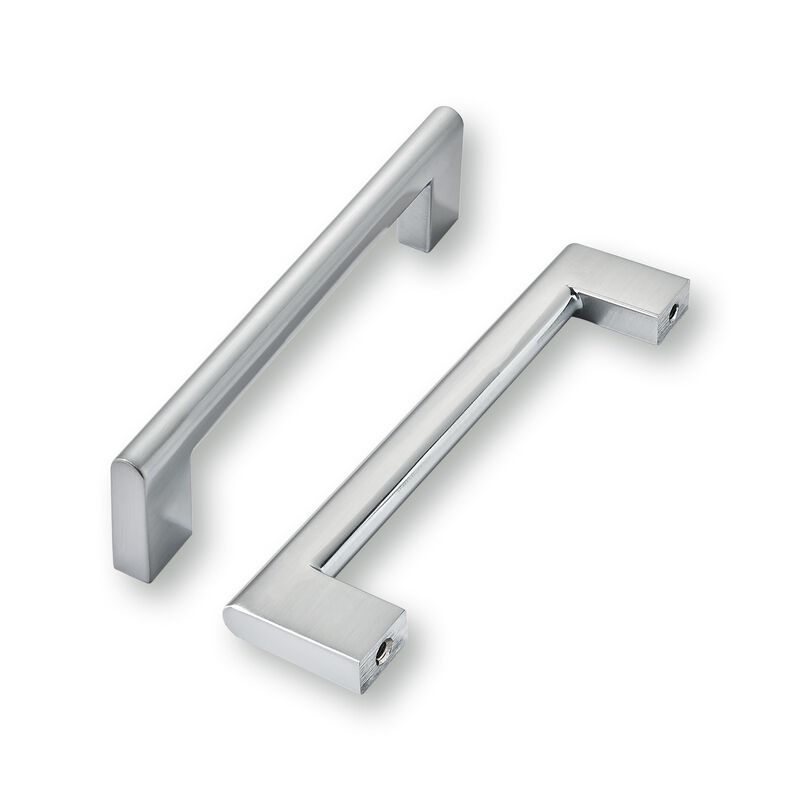 khtumeware 3-3/4 Inch Hole Center 6 Pack,Burshed Chrome Heavy Duty Solid Cabinet Pulls,Kitchen Drawer Handle, Hardware for Bathr