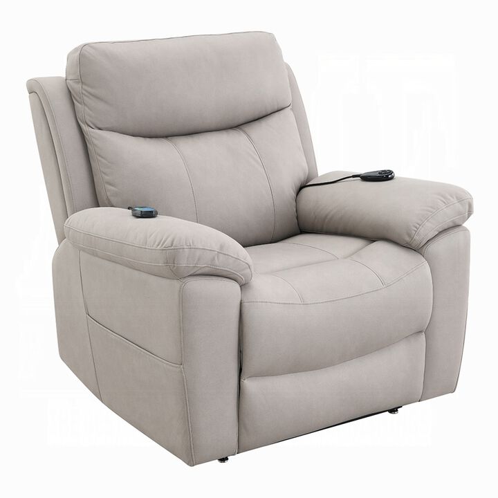Cheru Power Motion Lift and Recliner Chair with Heated Massage, Gray