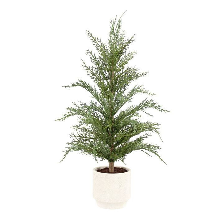 24" / 2' Artificial Evergreen Cedar Tree Set