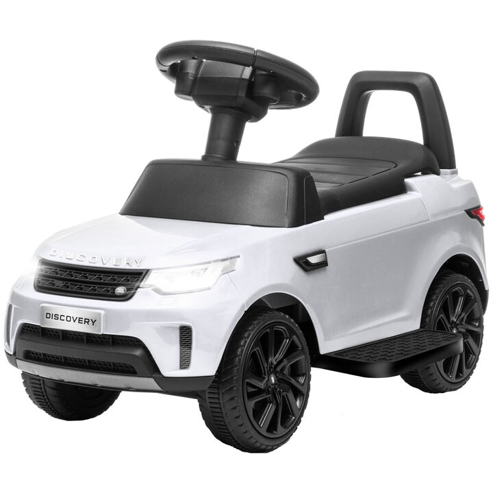 BreeBe 2 in 1 Land Rover Licensed 6V Ride on Car Sliding Car Battery Powered Electric Car w/ Headlights Music Horn