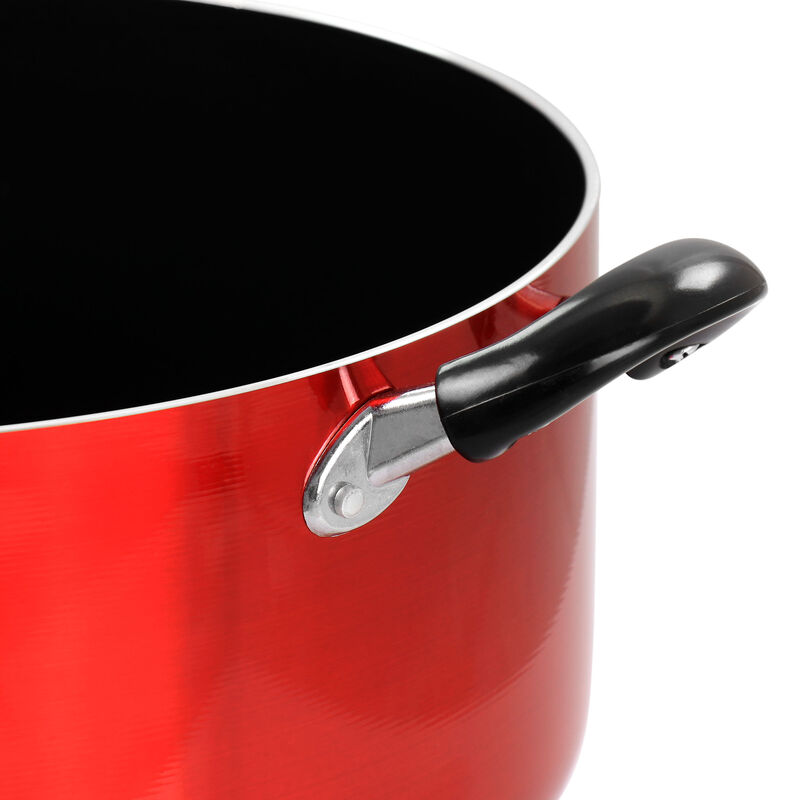 Better Chef for Professional Results 18 Quart Heavy Gauge Aluminum Dutch Oven in Red