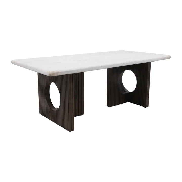 Fluted Base Coffee Table