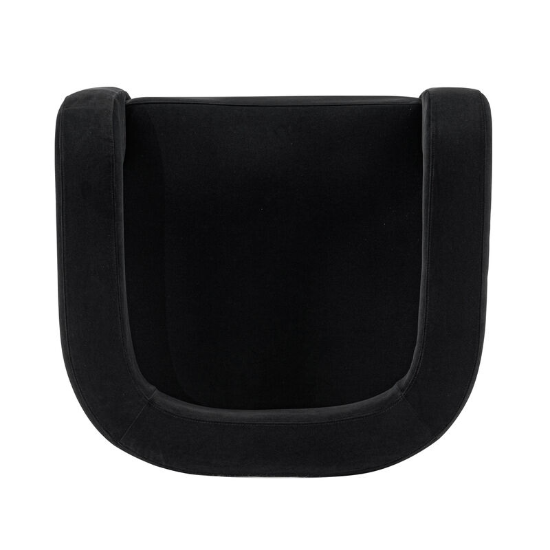 Amirah Black Accent Chair