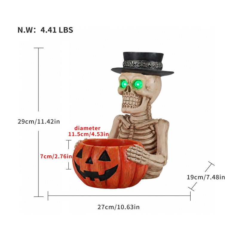 Sonner Halloween Skeleton Candy Bowl image number 9
