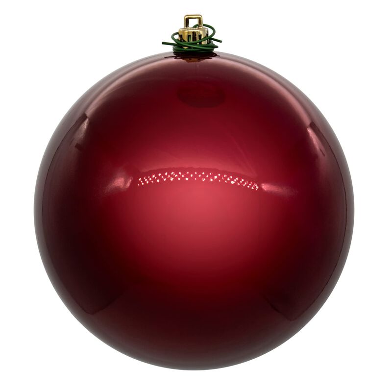 Vickerman Berry Red Pearl UV Drilled Ball Ornament 1 per bag. image number 0