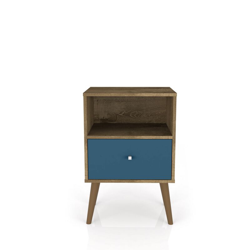 Liberty 1.0 Nightstand in Brown and Blue