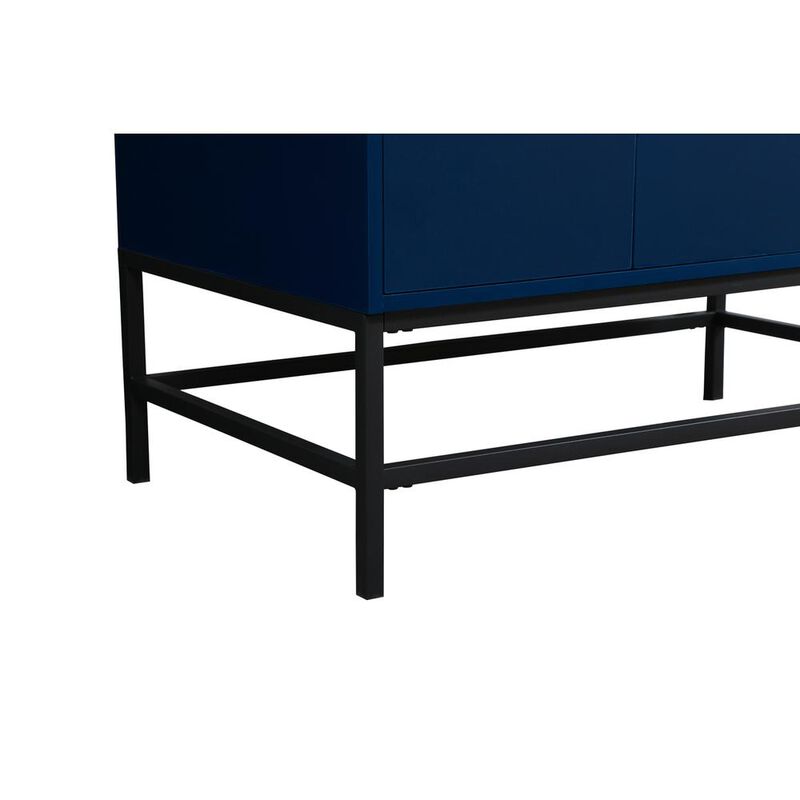 Elegant Kitchen and Bath 36 inch Single bathroom vanity in blue