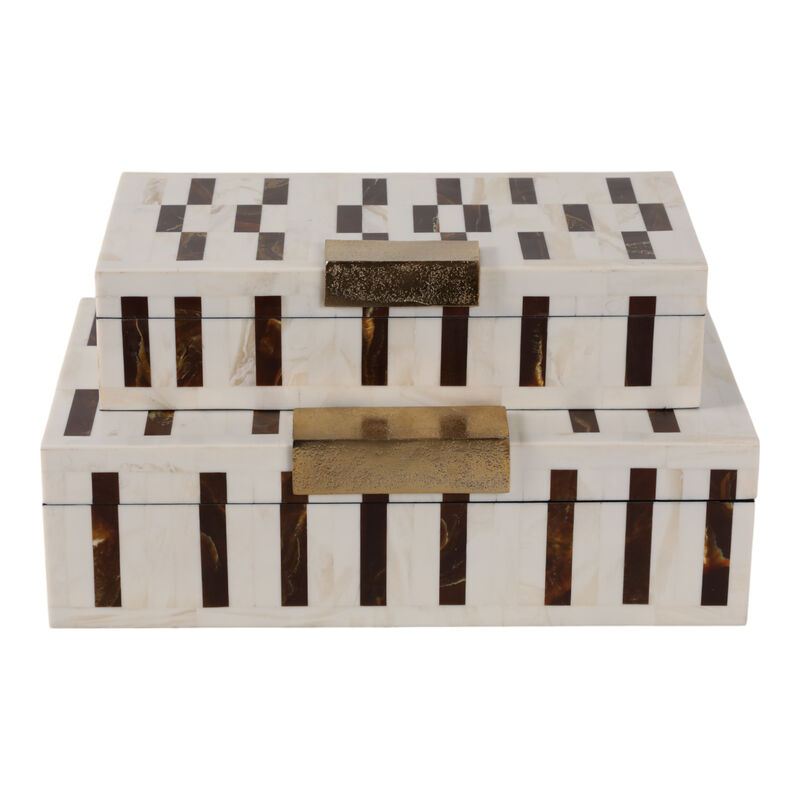 S/2 12/14" Boxes With Hardware image number 3