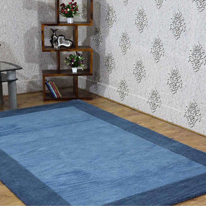 RUGSOTIC CARPETS HAND TUFTED WOOL ECO-FRIENDLY AREA RUGS  - Rectangle Shape, Size, Contemporary Modern Design, High Pile Thick Handmade Area Rugs for Living Room, Bed Room (K00201)