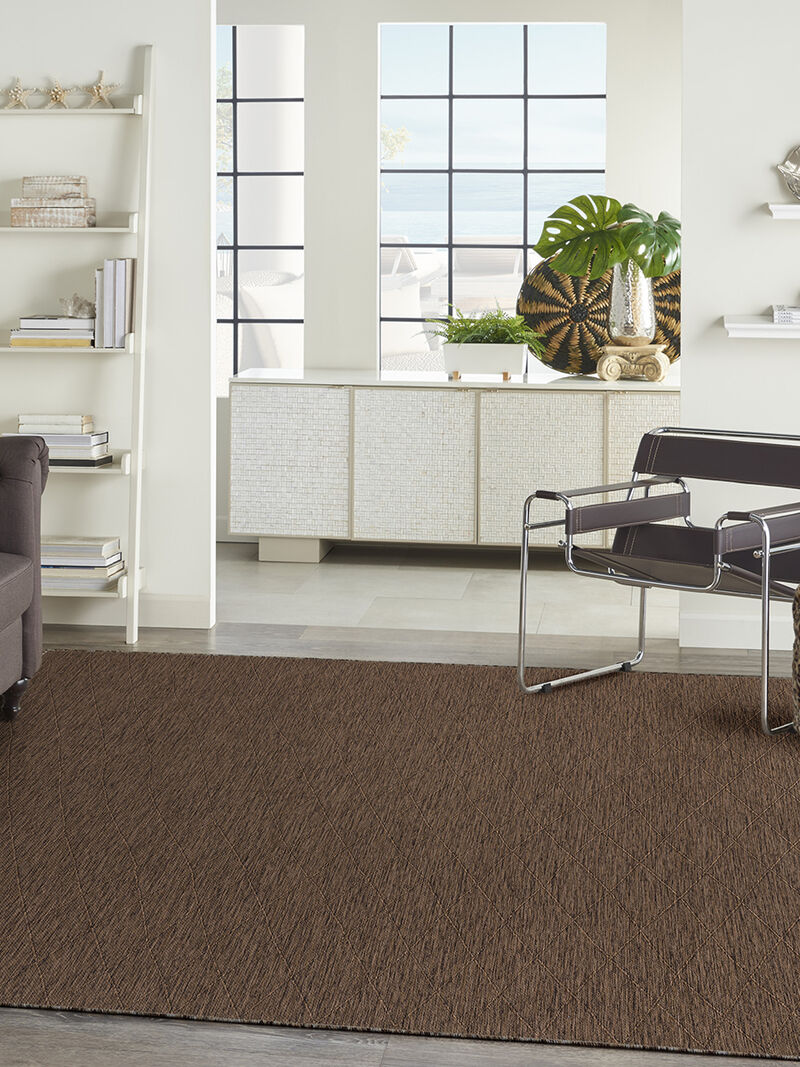 Washable Solutions WSL01 Mocha 9' x 12' Rug