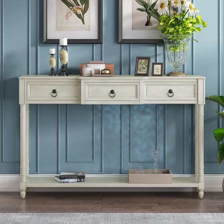 Merax Chic Console Table  with Drawers for Entryway