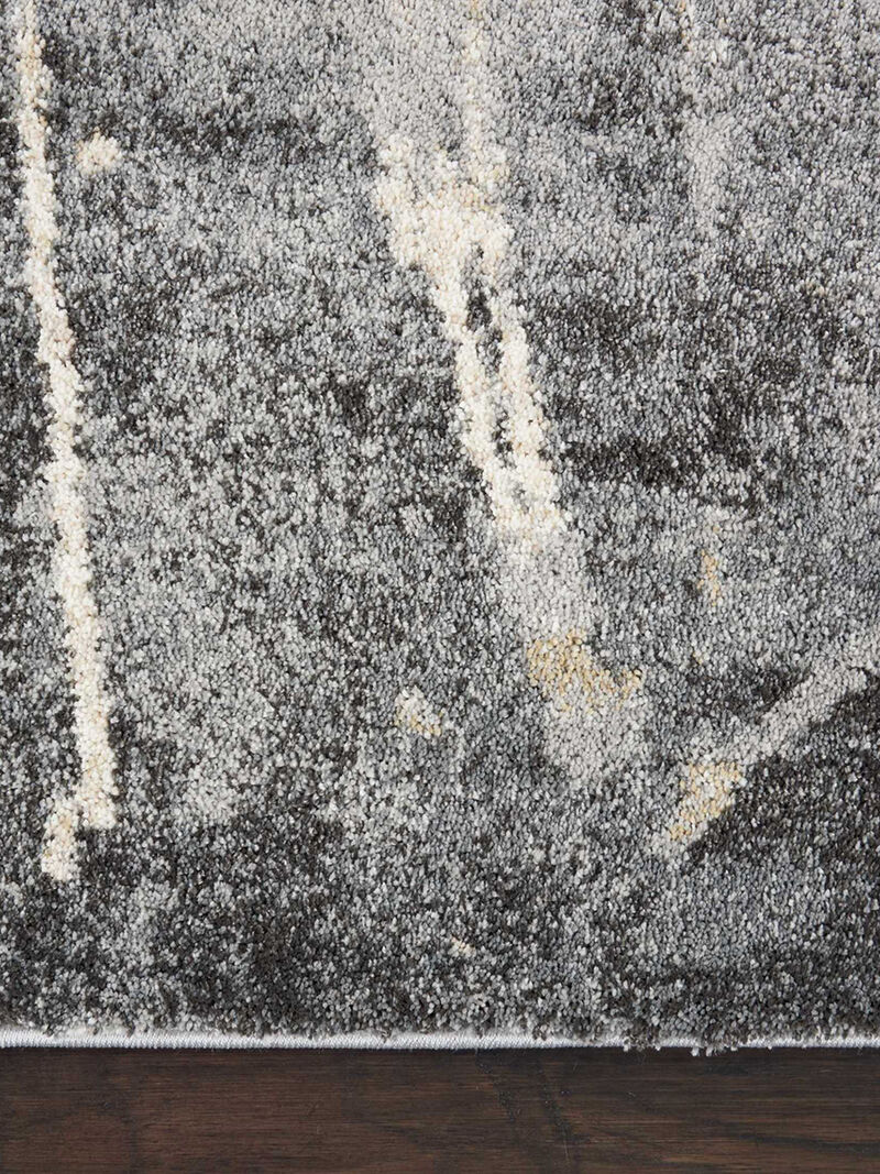 Fusion FSS10 Gray 5'3" x 7'3" Rug