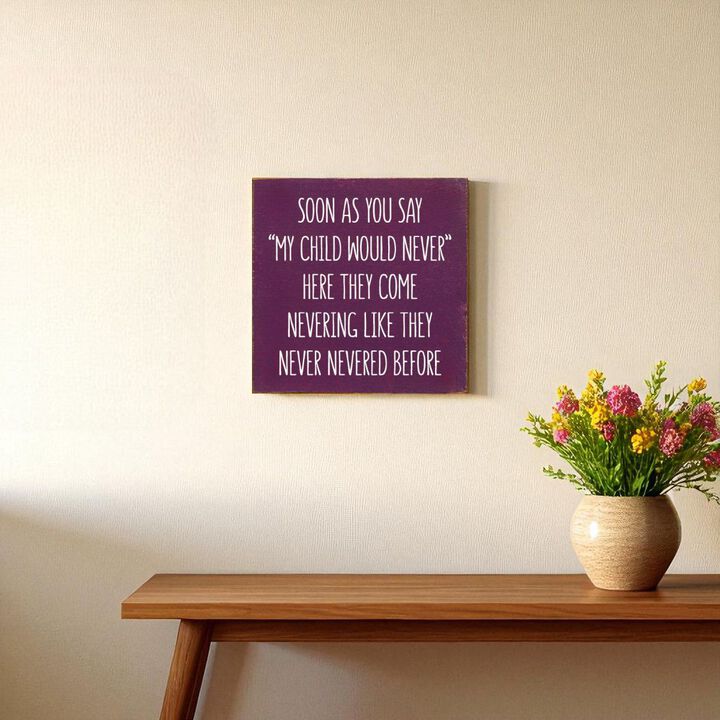 Parent Life Wood Sign Rustic Wooden Wall Decor with Humorous Family Quote