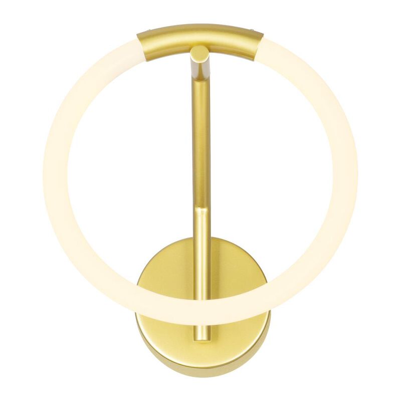 Hoops 1 Light LED Wall Sconce With Satin Gold Finish
