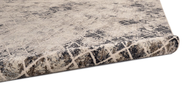Kano 3873F Ivory/Gray/Taupe 2'7" x 8' Rug