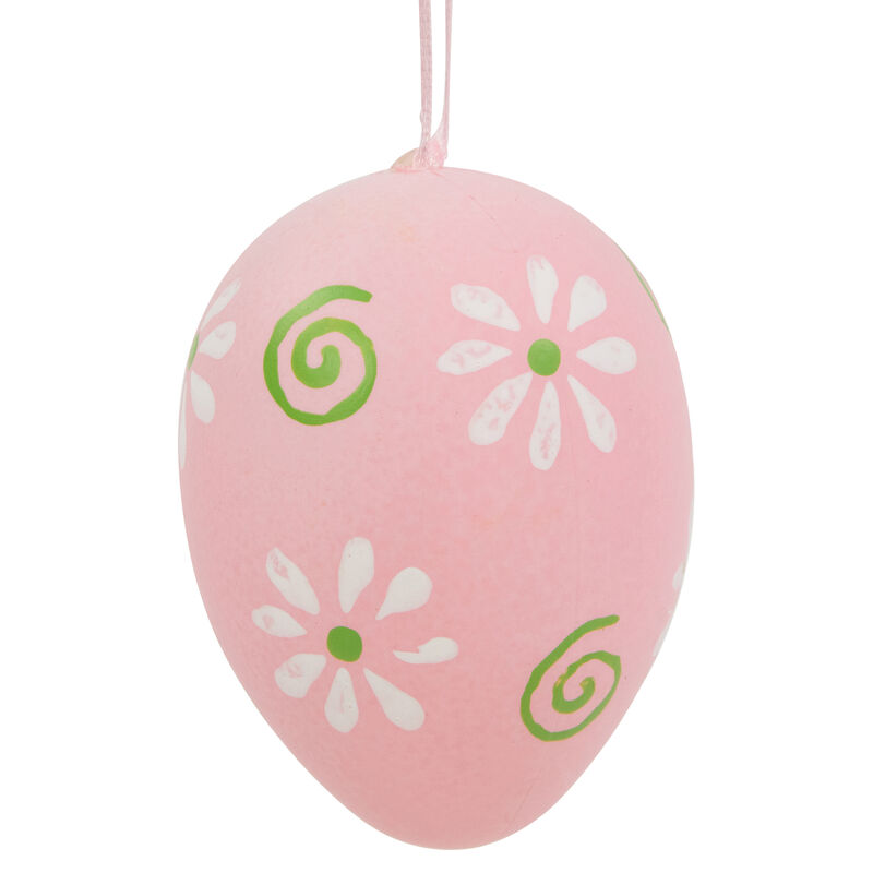 29ct Pastel Pink  Green and White Spring Easter Egg Ornaments 3.25"