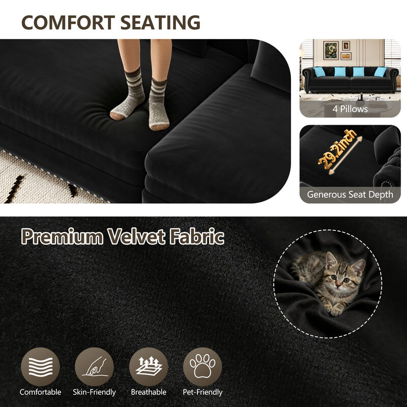 Cagrek Convertible Sleeper Sofa Bed image number 8