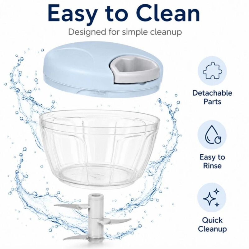Manual Food Chopper with Pull String image number 2