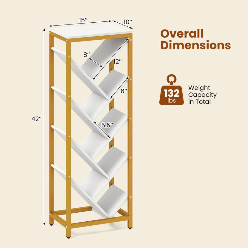 9 Tier Bookshelf for Hardcover Books for Living Room Bedroom and Office image number 2