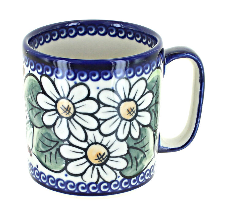Blue Rose Polish Pottery Fairy Meadow Coffee Mug