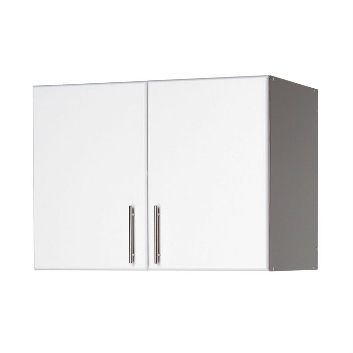 Hivvago White Wall Cabinet with 2 Doors and Adjustable Shelf