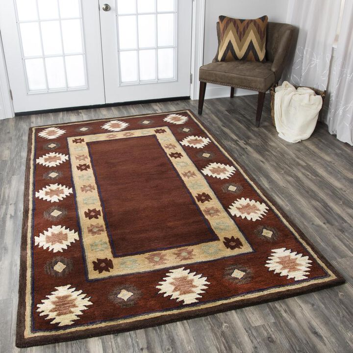 Hand Tufted Cut Pile Wool Rug, 5' x 8'