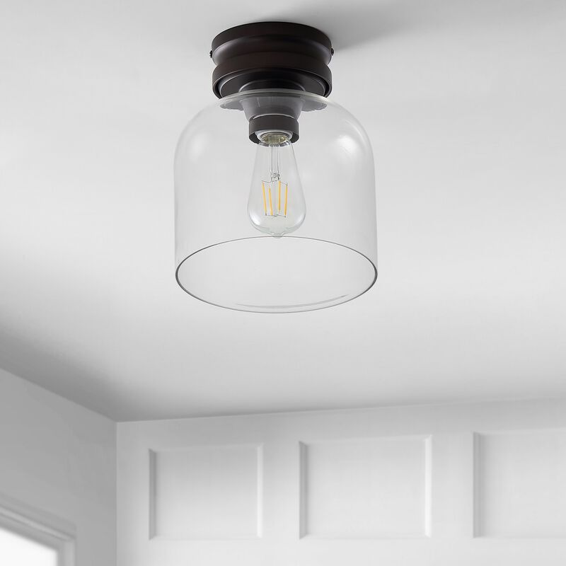 Domenic Metal/Glass LED Flush Mount