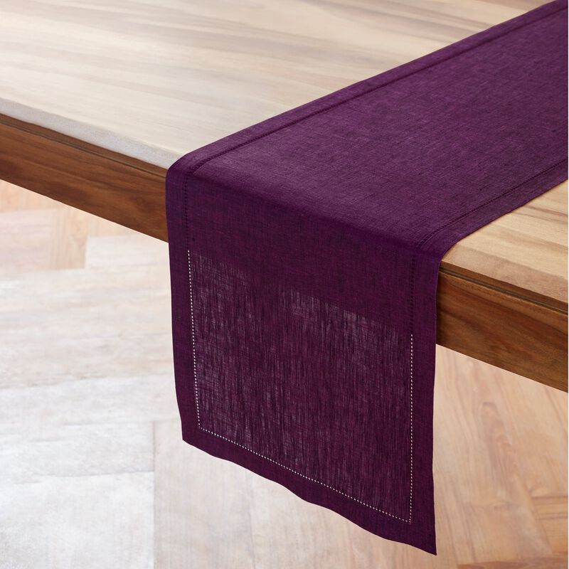 Solino Home Milan 100% Linen Table Runner &ndash; Handcrafted, Machine Washable, Perfect for Holiday and Everyday Dining