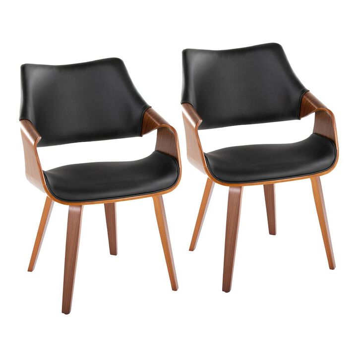 LumiSource Curvo Highback Chair - Set of 2