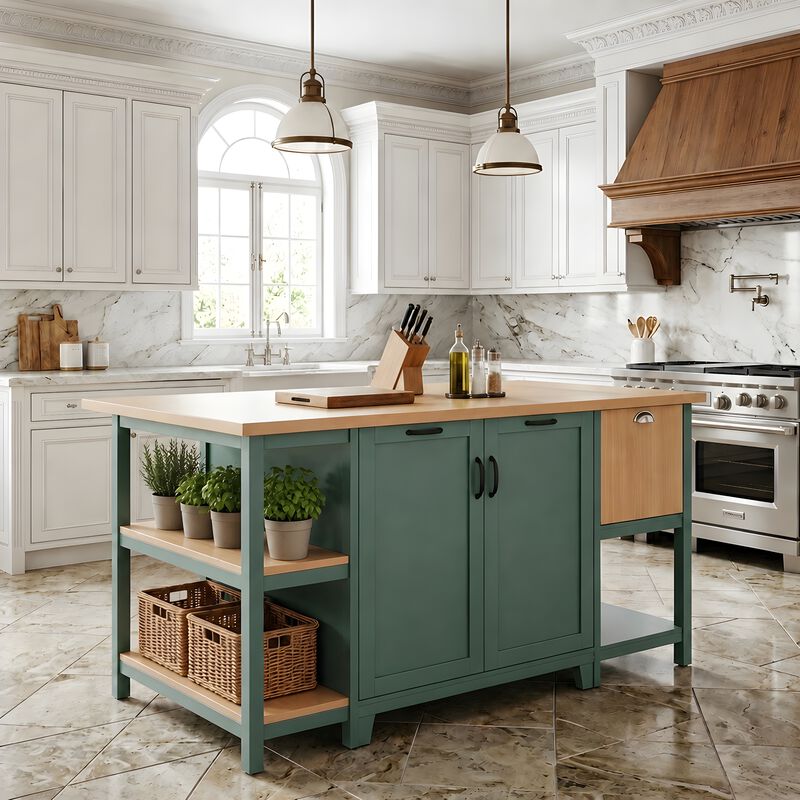 Zidkop Freestanding Kitchen Island image number 1