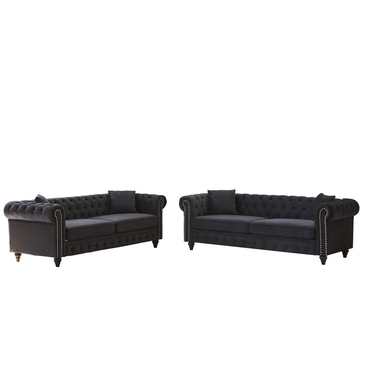 Hedlis Chesterfield Sofa Set