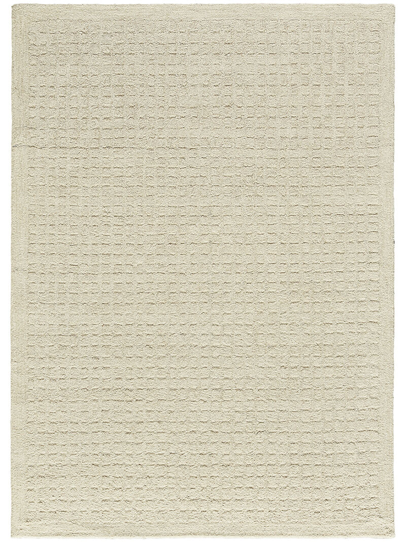 Pure Grids PGR01 Ivory/Beige 3'9" x 5'9" Rug