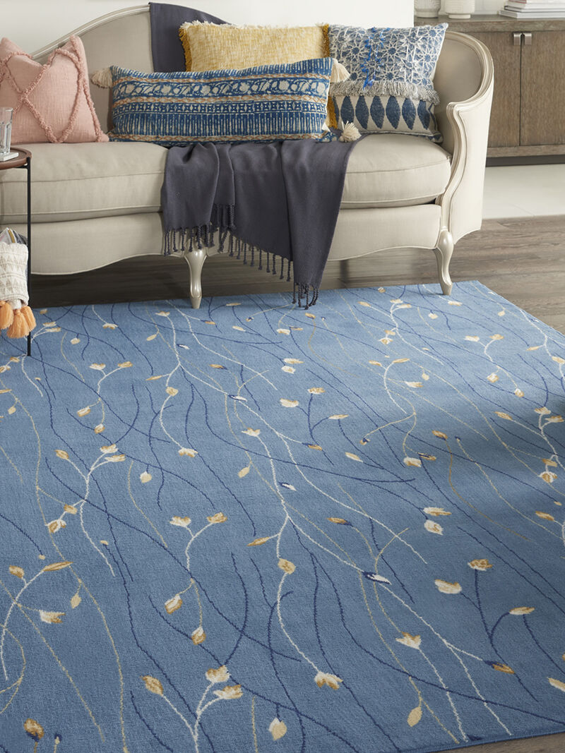 Grafix GRF15 Light Blue 7' x 10' Rug
