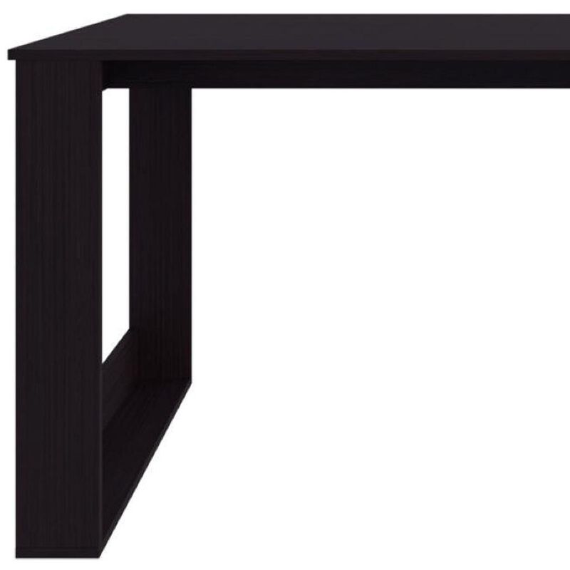 HomeRoots 47" Black Wood Computer Desk image number 4