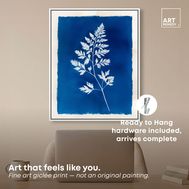 Prussian Fern I Floral and Botanical Canvas Print by Art Remedy