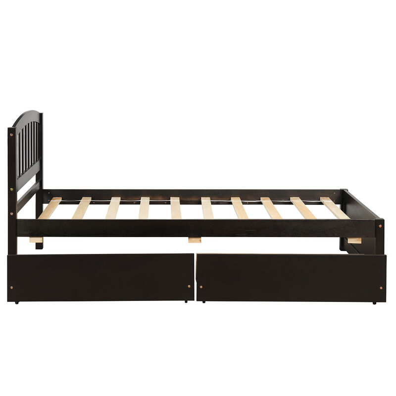 Merax Platform Bed with Two Drawers