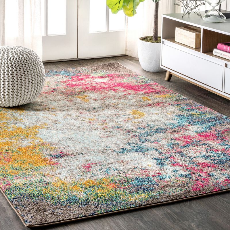 Contemporary Pop Modern Abstract Area Rug