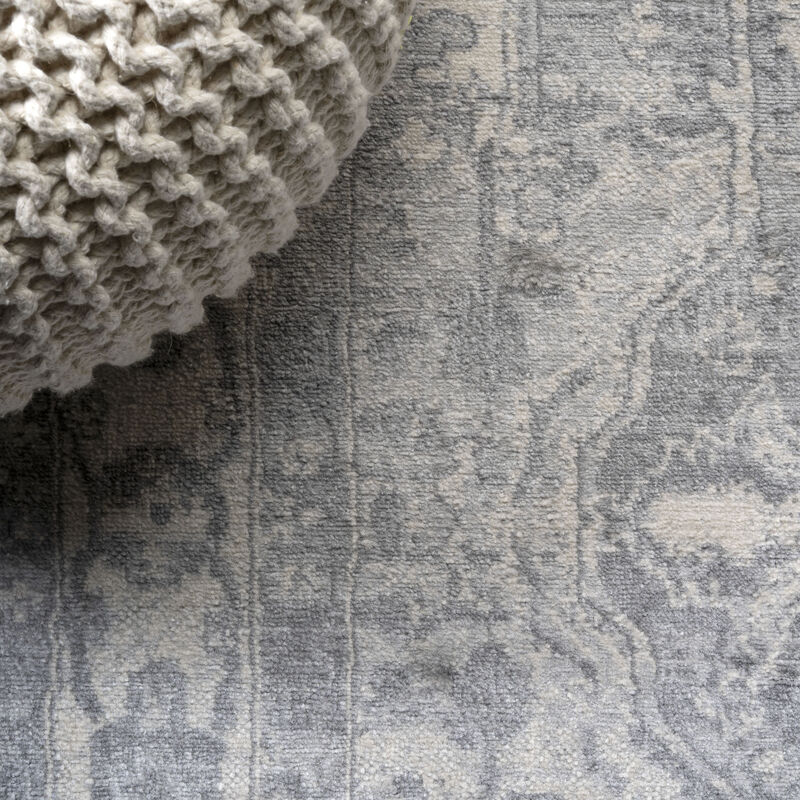 Modern Vintage Medallion Round Area Rug