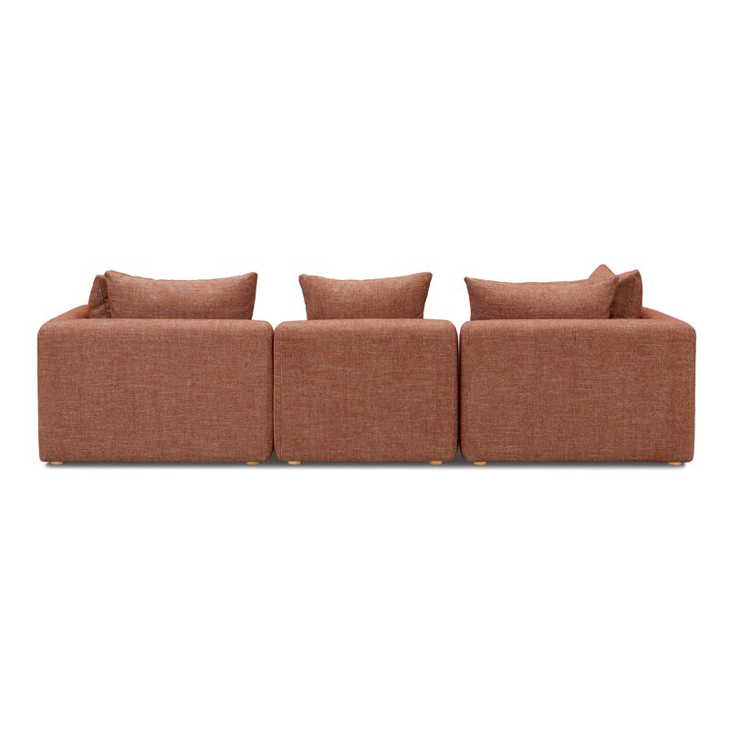 Hangover Cream Heavy Textured Fabric Sofa image number 2