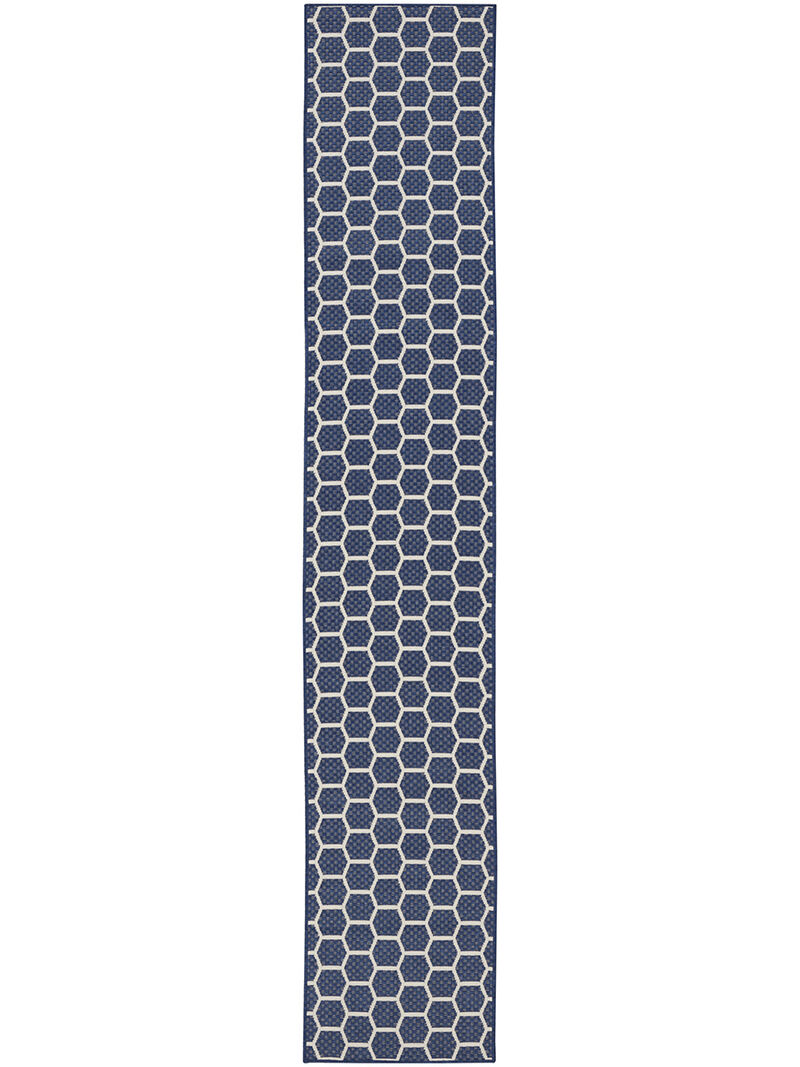 Twist Reversible TWS01 Navy 2'2" x 12' Rug