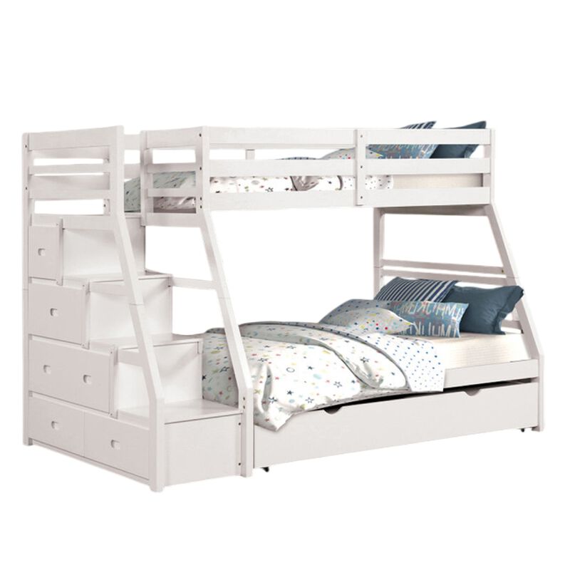 Ellon Bunk Bed, Trundle, Wood, Storage Drawers image number 0