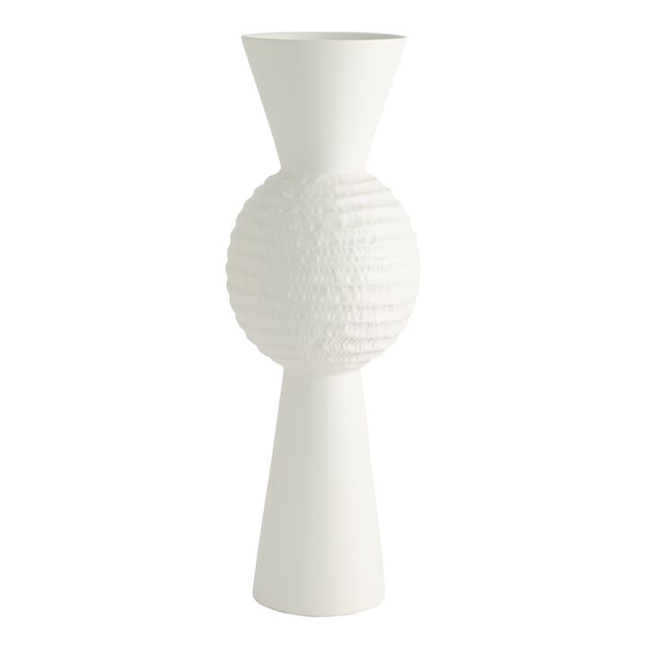 High Chiseled Orb Vase